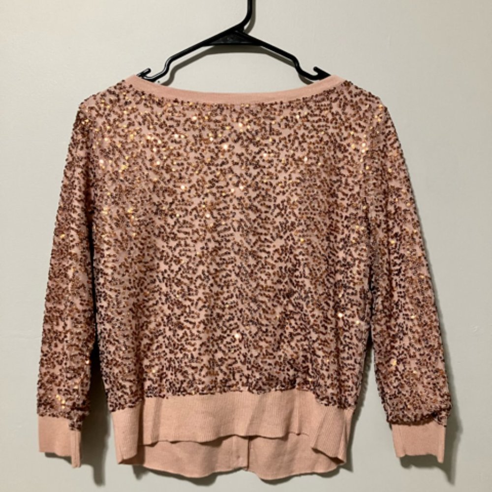 American Eagle Outfitters Cropped Sequin Cardigan - Picture 2 of 2